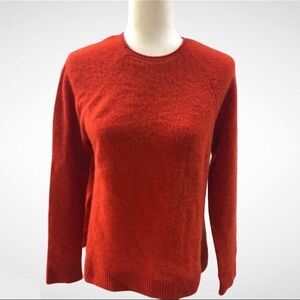 J. McLaughlin Cashmere Sweater Burnt Orange Size Small Fall Cozy Sweater
